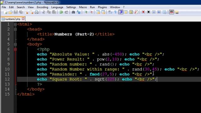 PHP & MySQL Tutorial - 11: Numbers (Part-2) смотреть онлайн