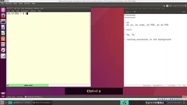 20 - Processes: ps ux, bg, fg, kill смотреть онлайн
