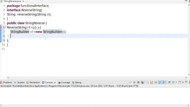 Reverse the String using Lambda Expression смотреть онлайн
