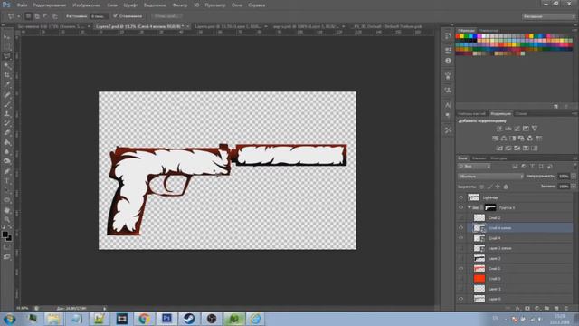 Как создать скин в CS:GO (USP-S - BENGAL TIGER) смотреть онлайн