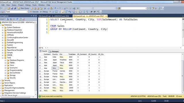 Grouping function in SQL Server in arabic смотреть онлайн