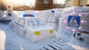 ДОРОЖНЫЕ ЗНАКИ ЗИМОЙ / Видео для детей / Развивающее видео / Мультик про дорожные знаки