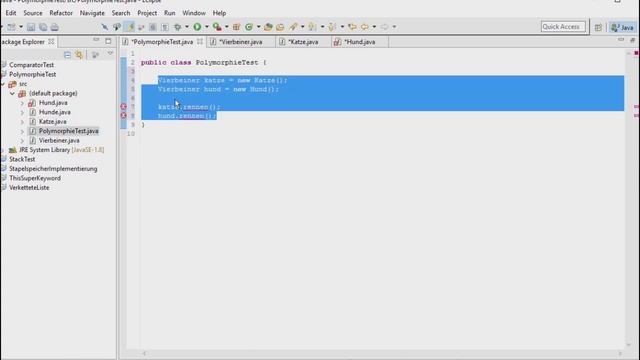 Was ist Polymorphie in Java? смотреть онлайн