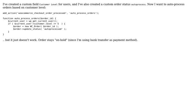 Wordpress: Update order status based on condition смотреть онлайн