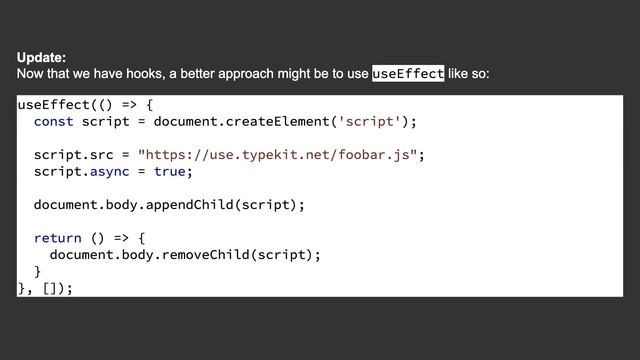 Adding script tag to React/JSX смотреть онлайн