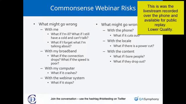risk webinar bundle live recording quality vs public livestream quality смотреть онлайн