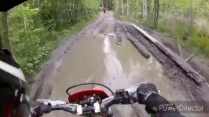 Хонда xr 250   8-ми минутный прохват.. за рулем эндуро...))