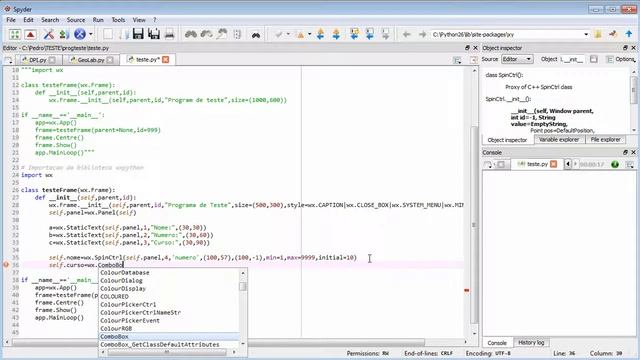 wxPython 4 - SpinCtrl e ComboBox смотреть онлайн