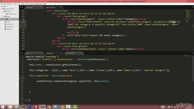 04 Forms in AngularJS - 007 Select Controls Ng Options and grouping смотреть онлайн