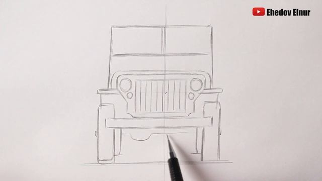 Как нарисовать Военный Джип Willys смотреть онлайн