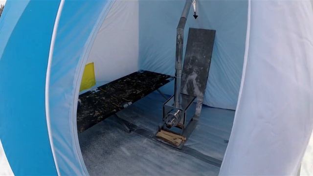 Выезд на речку Салым , обзор палатки куб 3. смотреть онлайн