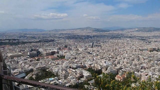 Гора Ликавитос над Афинами 10.04.2017 смотреть онлайн