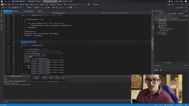 Connect Four (C# WinForms) смотреть онлайн
