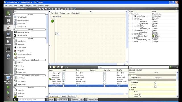 Using toolbar in QT Designer смотреть онлайн