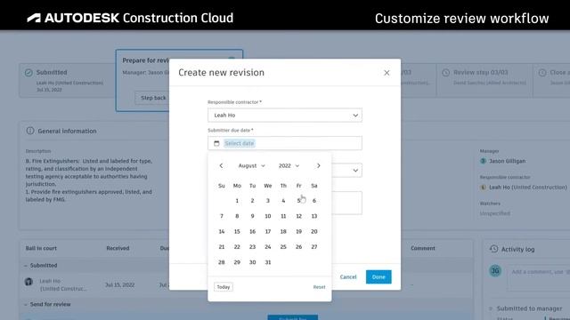 Autodesk Build: Custom Review Workflow for Submittals смотреть онлайн