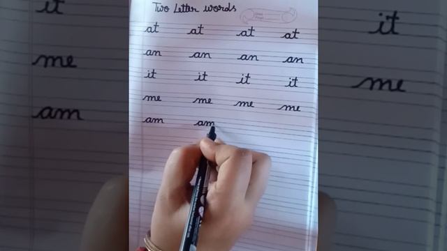 Two letters words in Cursive Writing by JS KIDS CHAMPS. смотреть онлайн