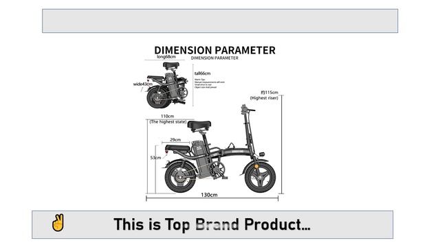 MIDONKEY SHUAILING Ebike Folding Electric Bicycle