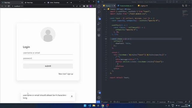 Reusable toast message component in React js смотреть онлайн