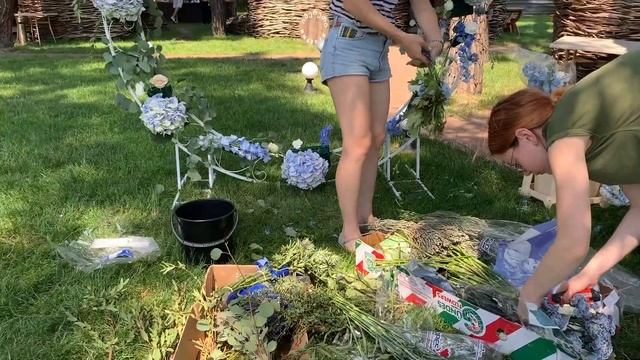 How To Decorate Wedding Round Arch | DIY Wedding Arch смотреть онлайн