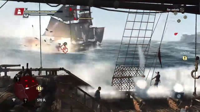 Assassins Creed 4, Jackdaw vs Brig смотреть онлайн