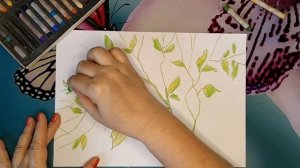 Зан.113-114 " Линия, как средство выражений.Характер линий.Изображение ветки"