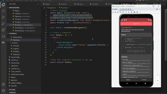 Video 2 - Implementing Stack Navigator смотреть онлайн