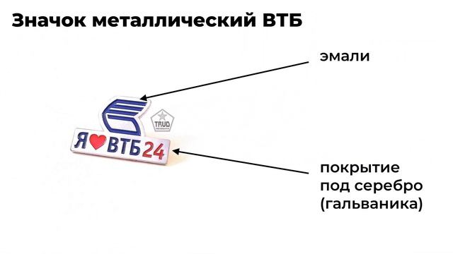 Значок металлический ВТБ смотреть онлайн