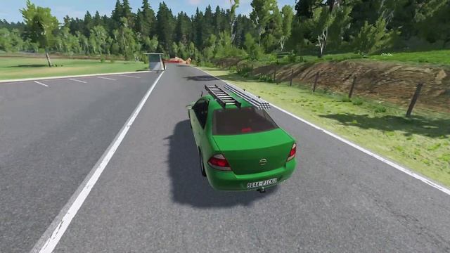 опасный поворот BeamNG.drive смотреть онлайн