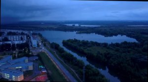 Усольский микрорайон после заката