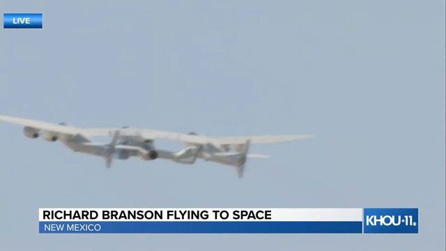 Richard Branson launches to space aboard Virgin Galactic rocket plane смотреть онлайн