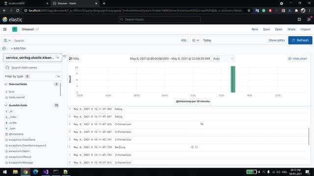 Push Serilog logs from C# app to Elasticsearch смотреть онлайн