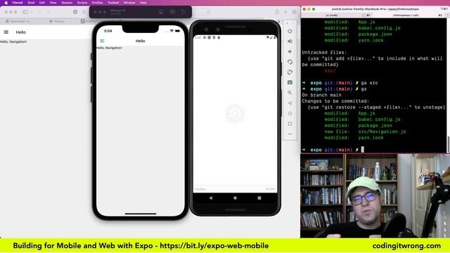 Building for Mobile and Web with Expo, part 1: App Chrome смотреть онлайн