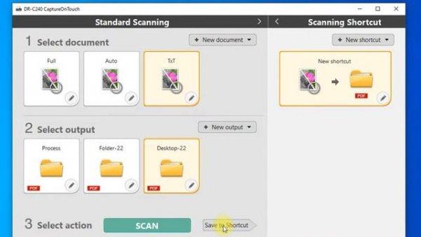 Canon DR-C240 scanner & Capture On Touch software review English  #DR-C240, #CANON how to scan