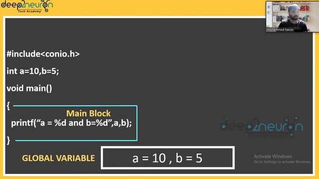 Difference between local and global variable | Programming for Beginners in Tamil | D2NTA_003_9 смотреть онлайн
