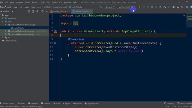 Android Studio Tutorial 01 - How To Make Hello World App in Android Studio смотреть онлайн