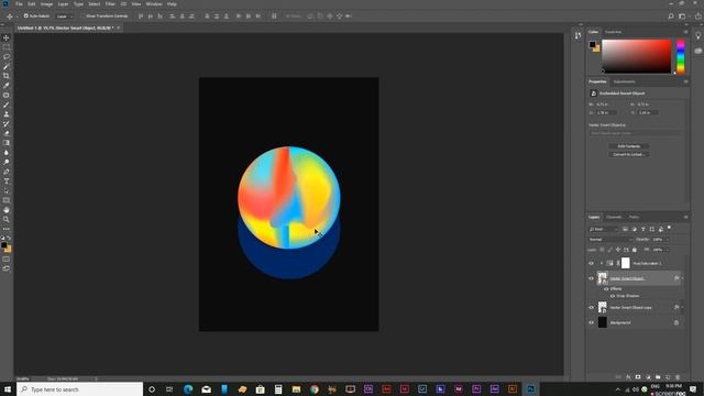 Abstract colors Gradient Effect in Adobe Photoshop 2020 смотреть онлайн