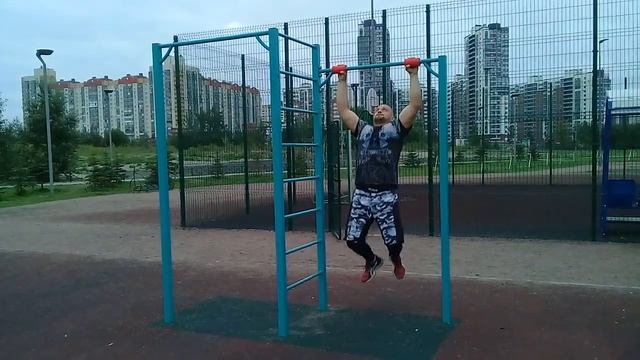 Подтягивания на расширителях. смотреть онлайн