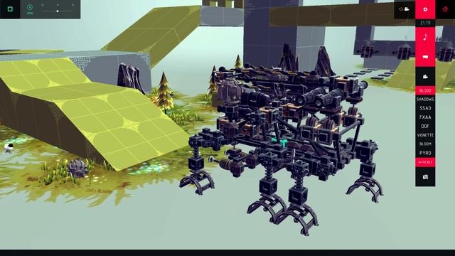 Корзинщик, Часы и потрясающий Шагоход Besiege v0.09 смотреть онлайн