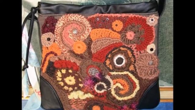 Очаровательные вязаные сумки крючком фриформ смотреть онлайн