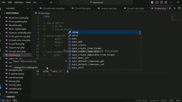 date function in php #php56 смотреть онлайн