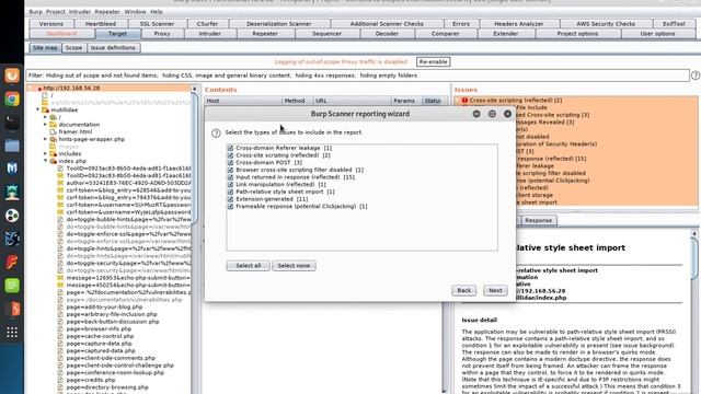Burp Suite 2 Professional: Export a Scan Report смотреть онлайн