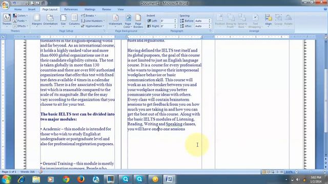 Microsoft office word tutorial - part 9.column Create смотреть онлайн