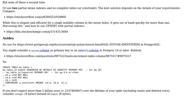 Databases: PostgreSQL multi-column unique constraint and NULL values (3 Solutions!!) смотреть онлайн