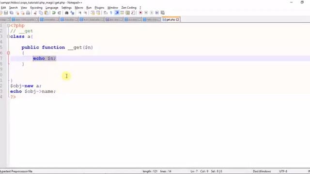 php magic function part -2 in hindi (__get()) смотреть онлайн