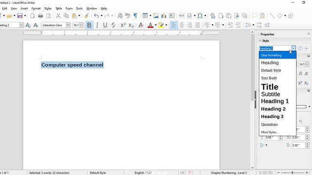 libreoffice writer | writer sidebar ||what is sidebar in writer| sidebar properties | cs |libreoffi смотреть онлайн