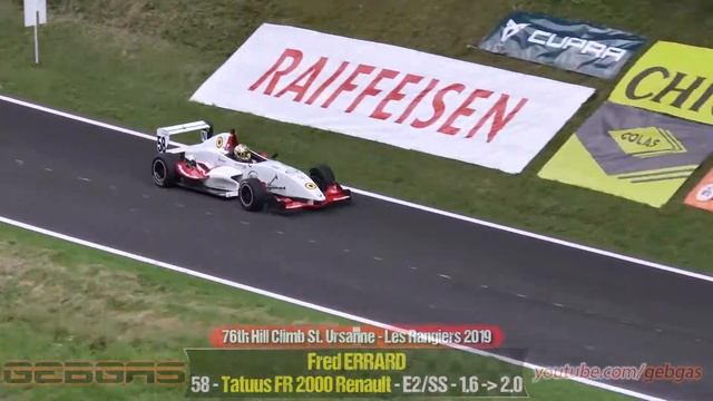 Tatuus FR 2000 Renault - Fred ERRARD - HILL CLIMB - 2019 - St. Ursanne-les Rangiers смотреть онлайн