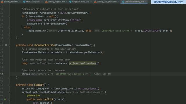 #7 User Activity Java | Login and Register Android App with Firebase Authentication using Java смотреть онлайн