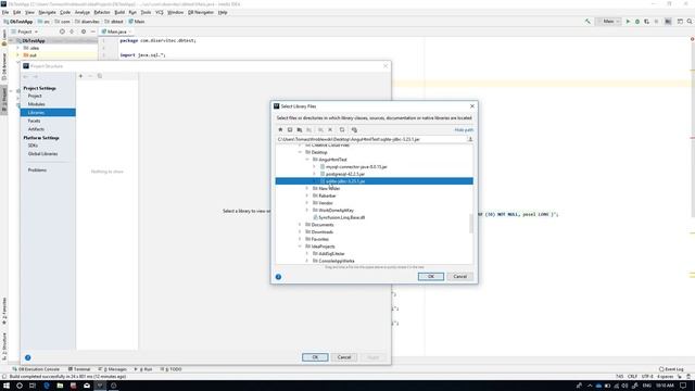 Biblioteka Sqlite w projekcie JAVA InteliJ 2 смотреть онлайн