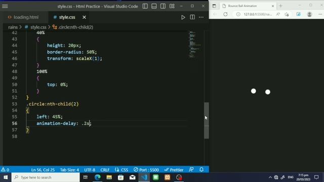 Bounce Ball Animation | using HTML & CSS смотреть онлайн