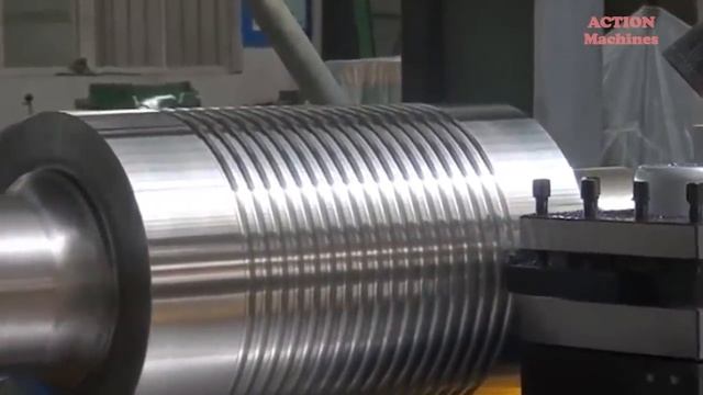 Extreme Heavy Automatic CNC Roll Lathe Milling Machine, High Precision Industrial Rolls & Shafts смотреть онлайн